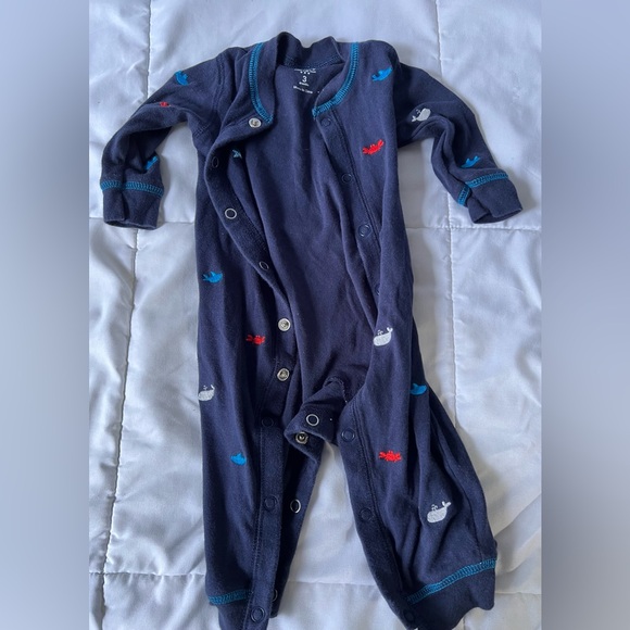 Carters Boys One Piece Cotton long sleeve pajamas - Picture 1 of 2